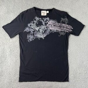 Triple Five Soul T-Shirt Embroidered & Graphic Print Cotton Men's Size L VTG NWT